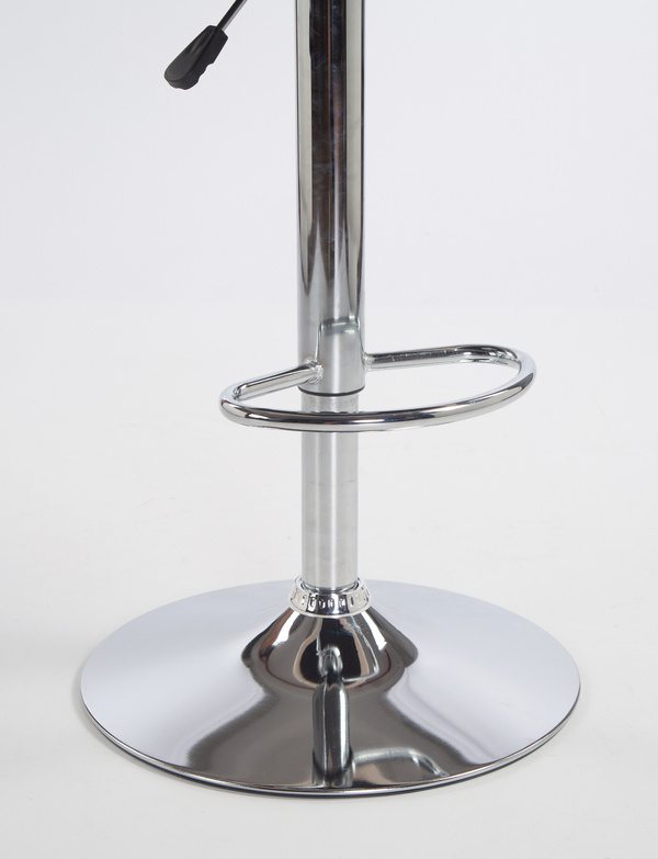 HR2055W Krémszínű Modern Velúr Szék Krómozott lábbal