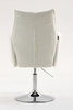 HR280N Krémszínű modern boucle szék krómozott lábbal