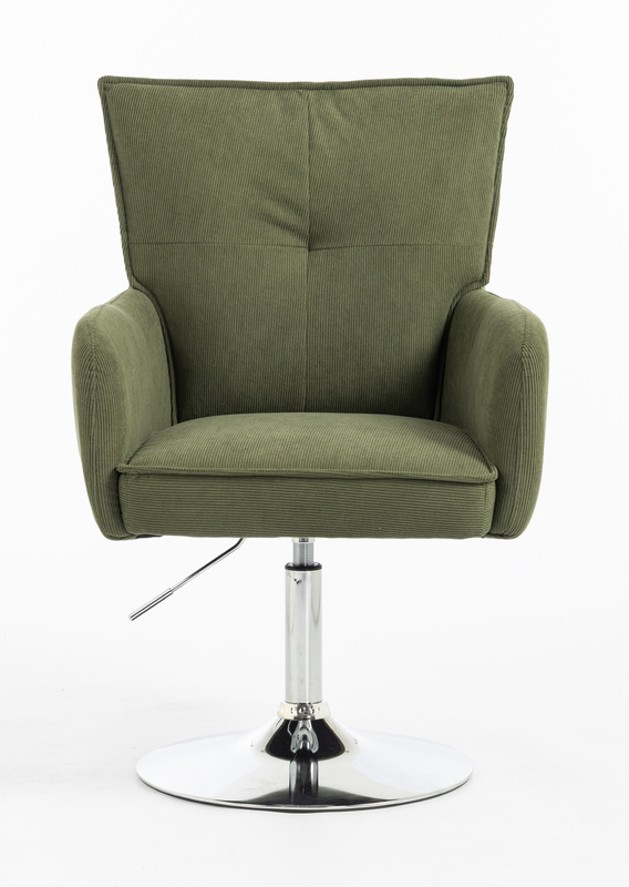 HR250N Catifea Reiată Premium Culoare Verde Salvie Krómozott Lábbal