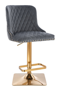 HR940KW Grafit Modern Velúr Szék Arany lábbal