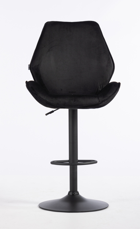 HR350W Fekete modern velúr szék fekete lábbal