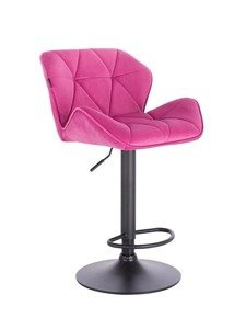 HR111W Málna modern velúr szék fekete lábbal