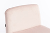 HR150 CSILLAGLÁB Púder Rózsaszín Modern Velúr Szék Fekete lábbal
