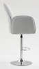 HR280W Szürke modern boucle szék krómozott lábbal