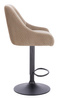 HR920W Latte Modern Velúr Szék Fekete lábbal
