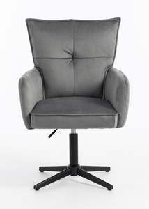 HR250CROSS Grafit modern velúr szék fekete lábbal