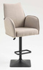 HR280KW Latte modern boucle szék fekete lábbal