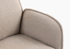 HR280K Latte modern boucle szék arany lábbal