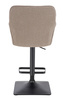 HR550KW Latte modern boucle szék fekete lábbal