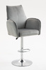 HR280W Acél Modern Velúr Szék Krómozott lábbal