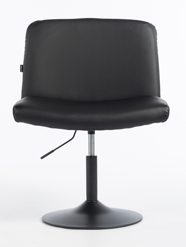 HR150N Fekete Modern Műbőr Szék Fekete lábbal