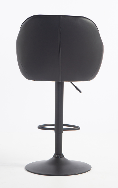 HR2055W Fekete Modern Műbőr Szék Fekete lábbal