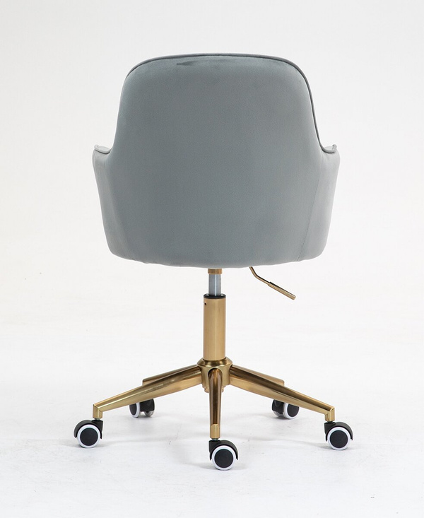 HR2022K Acél modern velúr szék arany lábbal