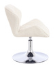 HR111N Krémszínű modern boucle szék krómozott lábbal