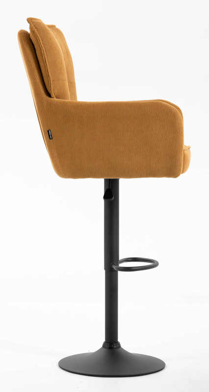 HR250W Curry Sárga Prémium Kordbársony Fekete Lábbal