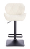 HR111KW Krémszínű modern boucle  szék fekete lábbal