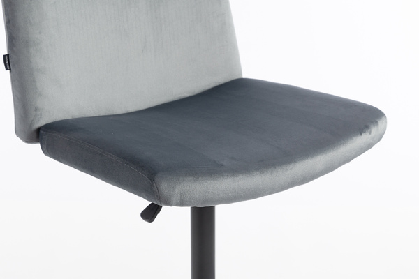 HR150KW Grafit Modern Velúr Szék Fekete lábbal