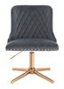 HR940CROSS Grafit Modern Velúr Szék Arany lábbal