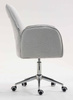 HR280K Szürke modern boucle szék krómozott lábbal