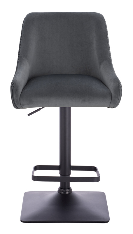 HR920KW Grafit Modern Velúr Szék Fekete lábbal