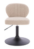 HR193N Latte modern boucle  szék fekete lábbal