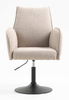 HR280N Latte modern boucle szék fekete lábbal