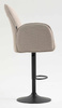 HR280W Latte modern boucle szék fekete lábbal