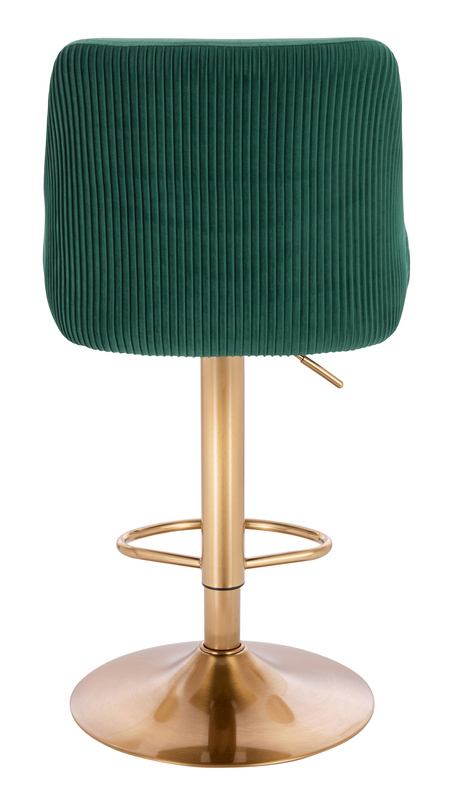 HR920W Sötétzöld Modern Velúr Szék Arany lábbal