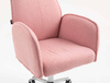 HR280K Púder Rózsaszín modern boucle szék krómozott lábbal