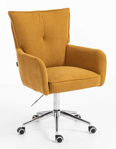 HR250K Curry Sárga Prémium Kordbársony Krómozott Lábbal