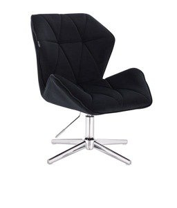 HR212CROSS Fekete modern velúr szék
