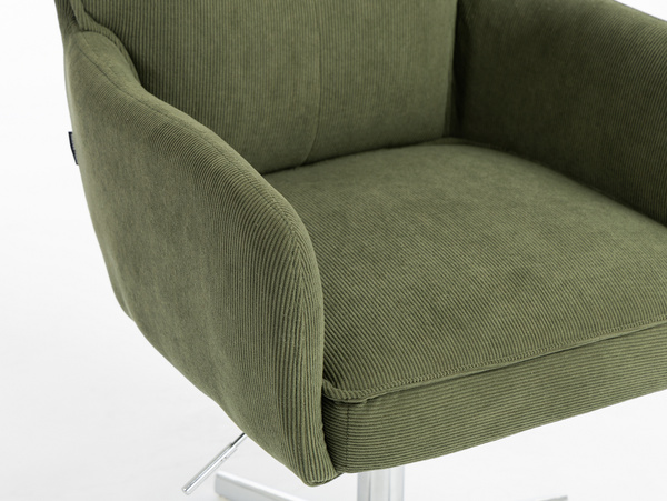 HR250K Catifea Reiată Premium Culoare Verde Salvie Krómozott Lábbal