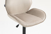 HR350CROSS Latte modern velúr szék fekete lábbal