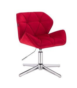 HR111CROSS Vörös modern velúr szék