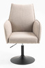 HR280N Latte modern boucle szék fekete lábbal