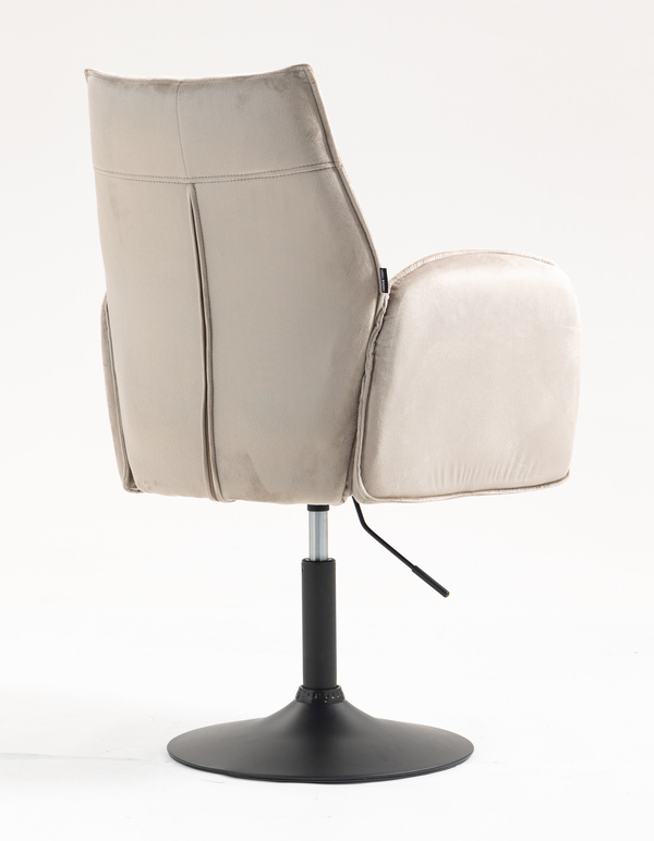 HR280N Latte Modern Velúr Szék Fekete lábbal