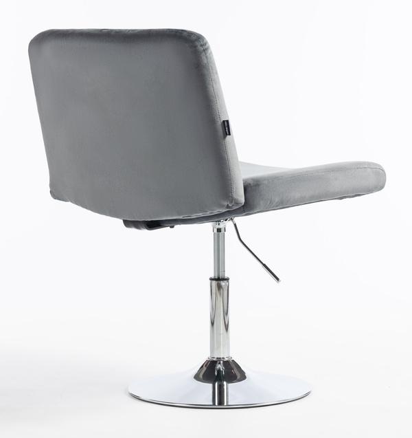 HR150N Grafit Modern Velúr Szék Krómozott lábbal
