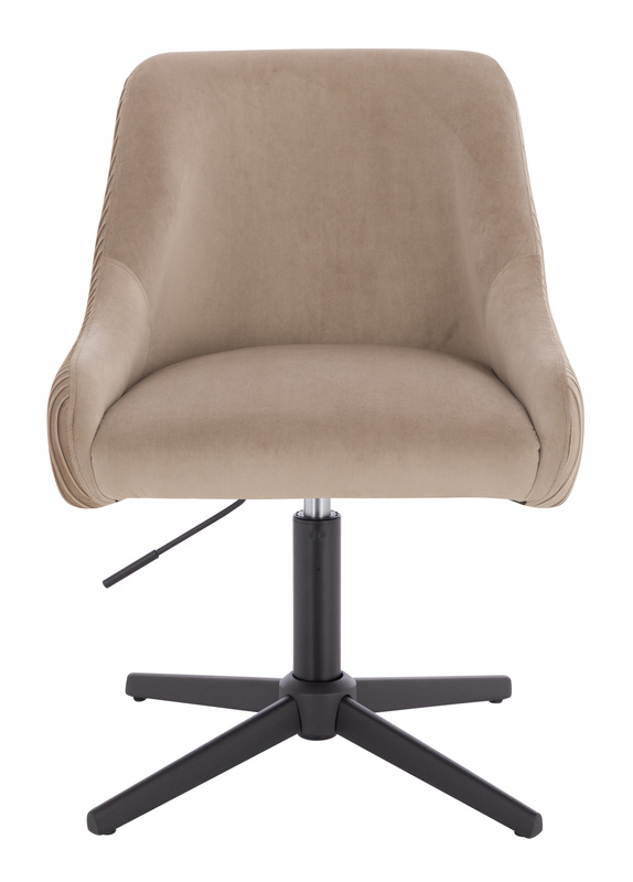 HR920CROSS Latte Modern Velúr Szék Fekete lábbal