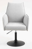 HR280N Szürke modern boucle szék fekete lábbal