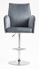 HR280W Grafit Modern Velúr Szék Krómozott lábbal