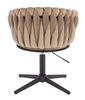 HR750CROSS Latte Modern Velúr Szék Fekete lábbal