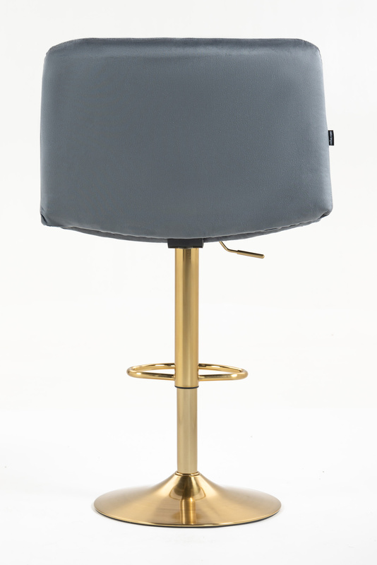 HR150W Grafit Modern Velúr Szék Arany lábbal