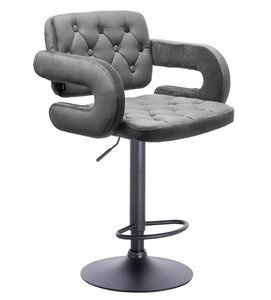 HR8403W Grafit modern velúr szék