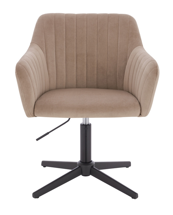 HR190CROSS Latte Modern Velúr Szék Fekete lábbal