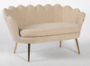 FREY Latte modern boucle kanapé arany lábbal