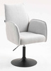 HR280N Szürke modern boucle szék fekete lábbal