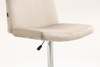 HR150W Latte Modern Velúr Szék Krómozott lábbal