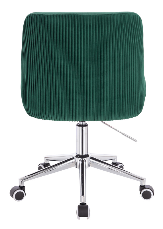 HR920K Sötétzöld Modern Velúr Szék Krómozott lábbal