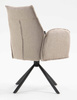 HR280 CSILLAGLÁB Latte modern boucle szék fekete lábbal