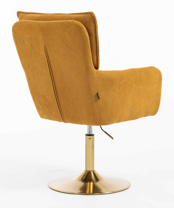 HR250N Curry Sárga Prémium Kordbársony Arany Lábbal